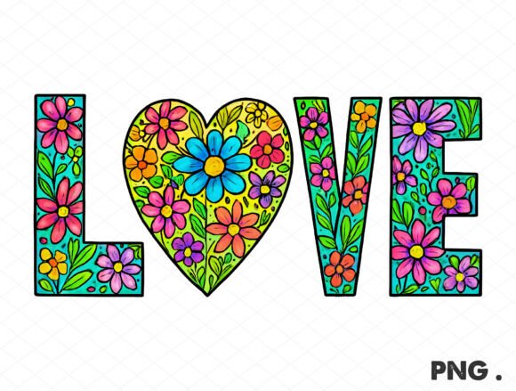 Floral Love with Heart Valentine PNG Review