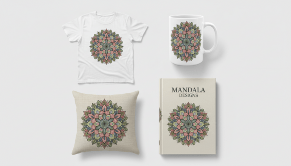 Floral Mandala Boho Illustration Design for Branding and Marketing