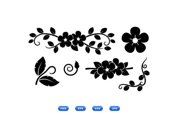 Floral Vine Clipart Collection: Graphics & Illustrations