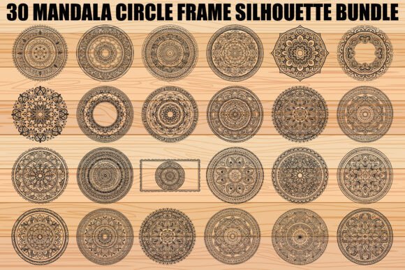 Mandala Circle Frame SVG Bundle for Graphics and Illustrations