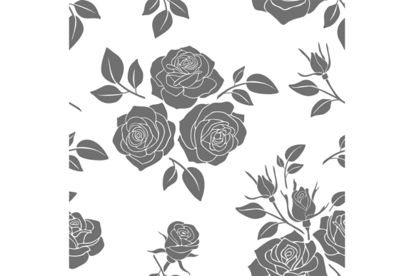 Rose Seamless Pattern for Cricut and Handmade Projects
