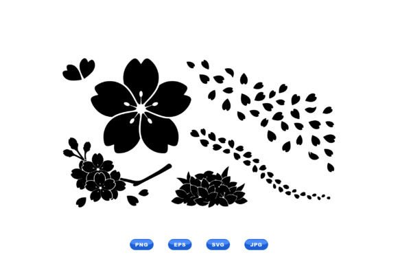 Sakura Floral SVG Kit