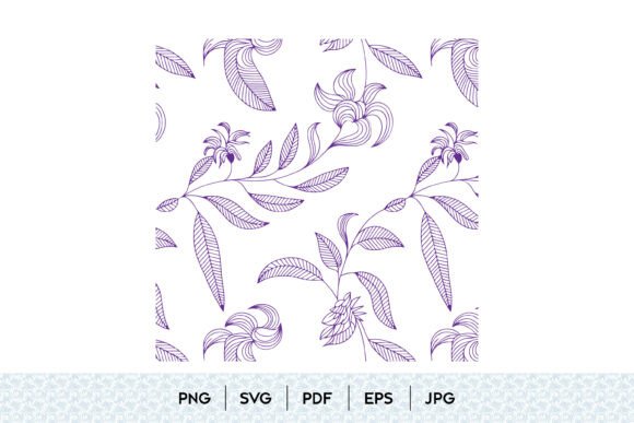 Seamless Floral Botanical Pattern Graphics for Handmade Creations